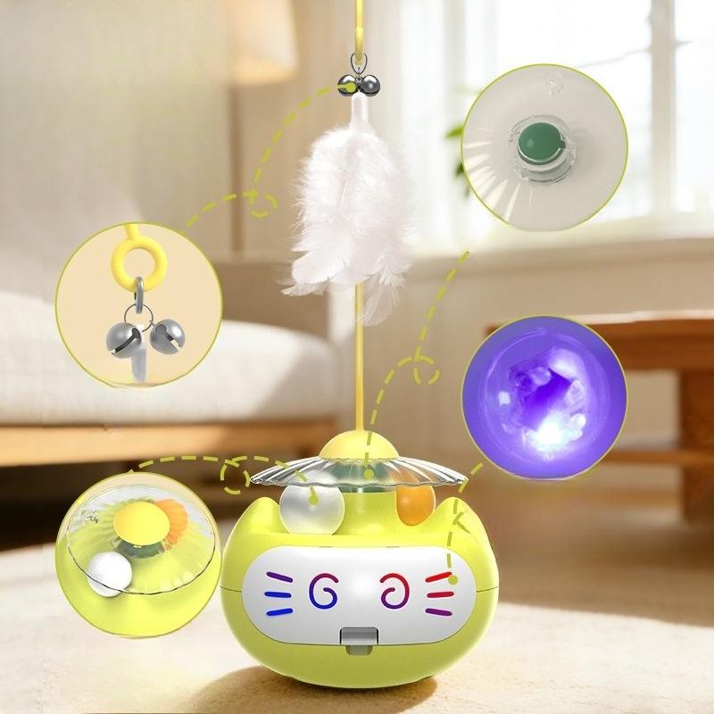 Pet Toys - Inflatable Toy Cat, Self-amusing Cat, Mint Relief Cat, Feather Bell, Glowing Cat Toys and Accessories.
