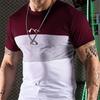 Men's Striped T-shirt Retro 3D Printed Short Sleeved Top T-shirt Men's Clothing