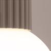 Spot Sufitowy Nowoczesny Taupe Ryflowany Korpus Szklana Biała Kula Do Łazienki Przedpokoju 1Xg9 8W Ip44 Halo Sollux Lighting