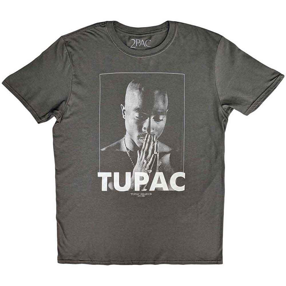 Tupac Praying T-Shirt Grey New Unisex T-Shirt M