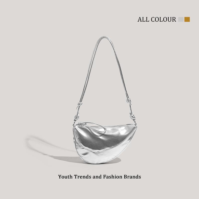 New Niche Fashion Croissant Bag, High-end Sense Versatile Commuter Half-moon Bag, Shoulder Crossbody