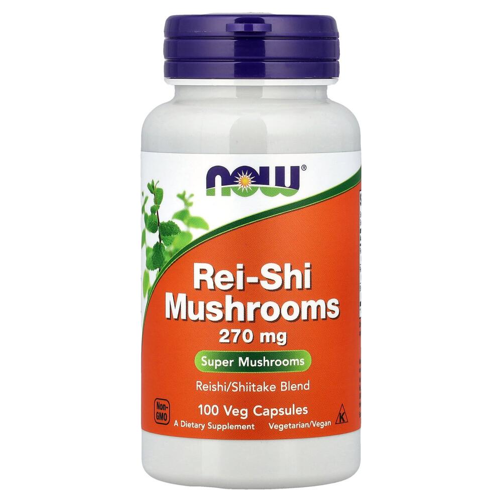 iHerb Now Foods Reishi Mushroom 270 mg, 100 Vegetable Capsules
