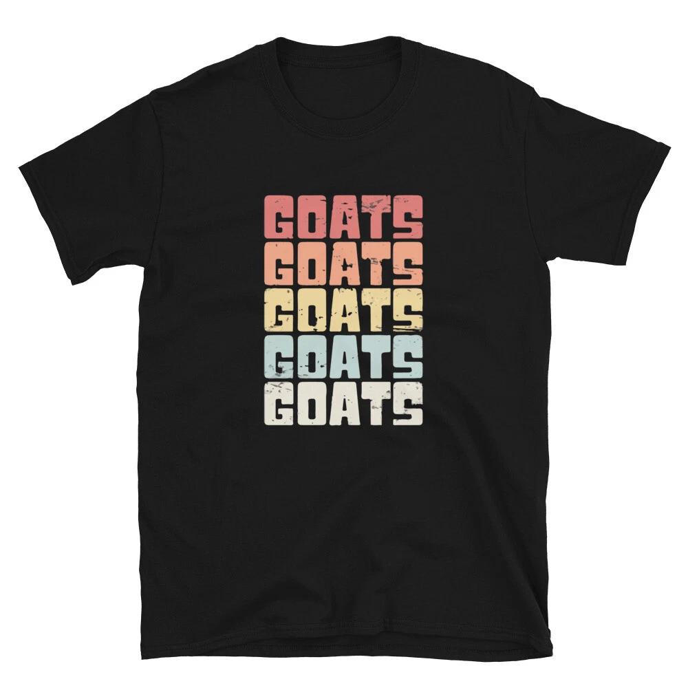Goats Retro Vintage Design Funny Goat Classic Fit T-Shirt 2XL