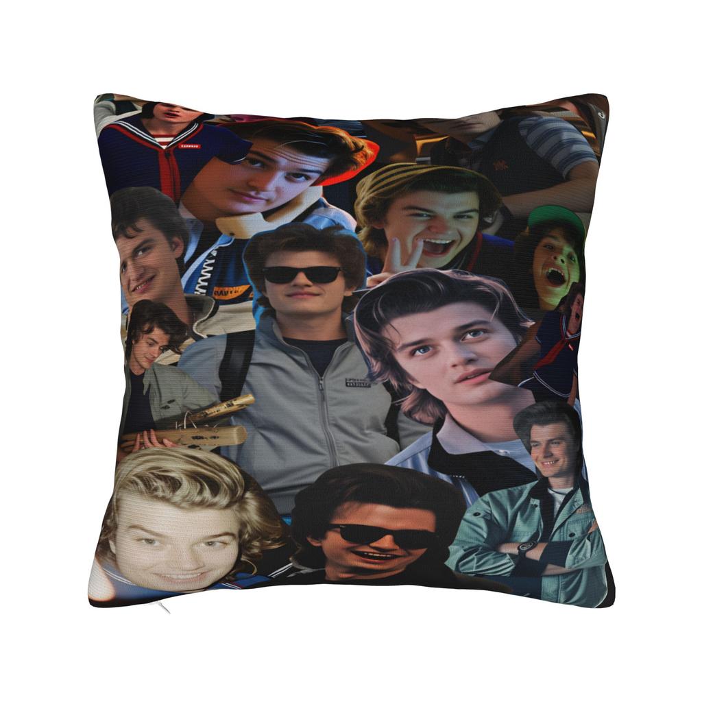 Steve Harrington Pillow Case Square Pillow Cover Novelty Cushion Cover For Sofa Car Home Decor