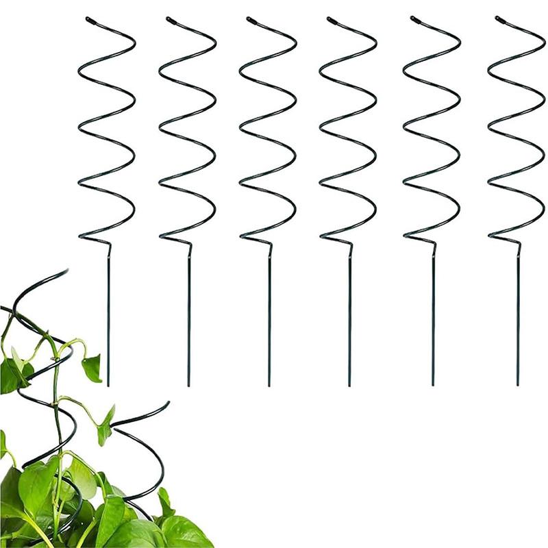 Latest Spiral Tomato Pile Butterfly Orchid Fixed Rod Climbing Iron Art Support Metal Flower Frame Garden Plant Bracket