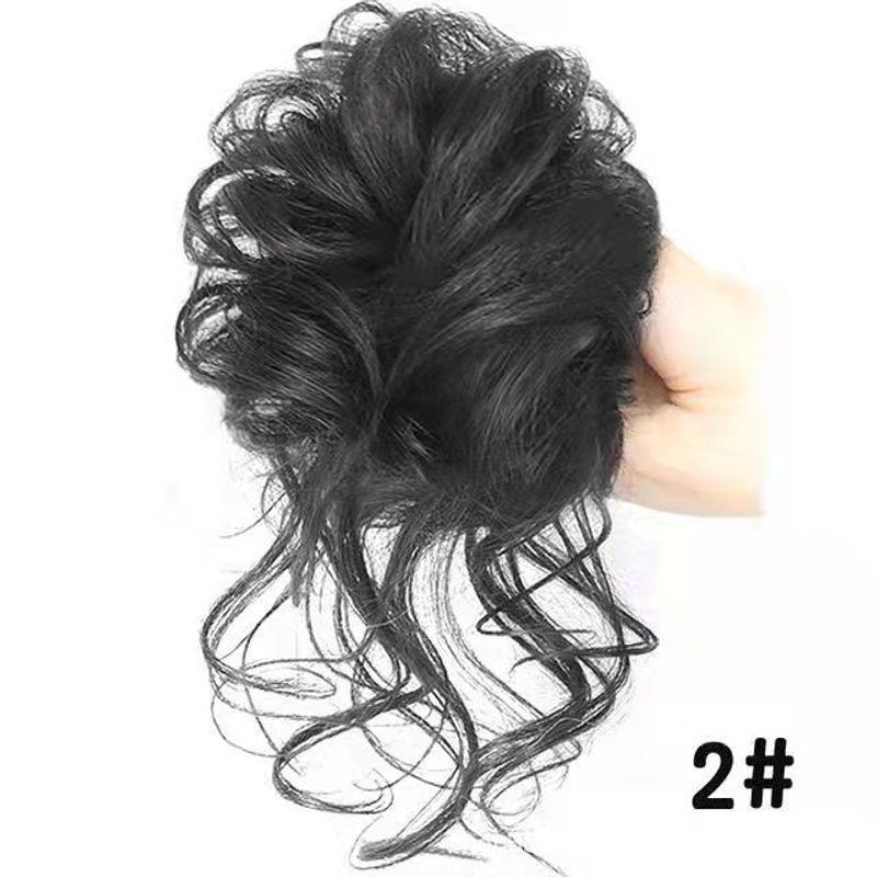 

Wig Grab Hair Clip Large Updo Cocktail Headdress Female Back Head Flower Ponytail Head Clip Adult Hairpin Grab clip long beard black