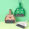 Plastic Mini Cleaning Brush and Dustpan Portable Keyboard Small Broom Handheld Sweeping  School