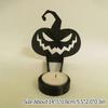 Halloween Decoration 2025 Decorative Candle Holder Scary Candlestick Ornament Desk Accessorie Room Decor Halloween Accessorie