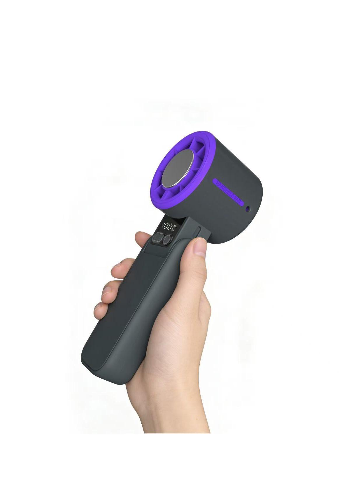 

2026 Portable Handheld Fan: Cooling Air Conditioner with Ice Pack, Neck Hanging, Foldable Design, Digital Display. 183*62.22*57.54 [3600mAh] чёрный