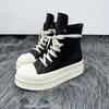 Thick-soled heightening college style high street American men and women high-top classic couple big-headed locomotive boots Martin boots board shoes