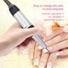 TMISHION Professional Electric Nail Manicure Machine with Electric Drill Handle 30000 RPM for Home Salon Black