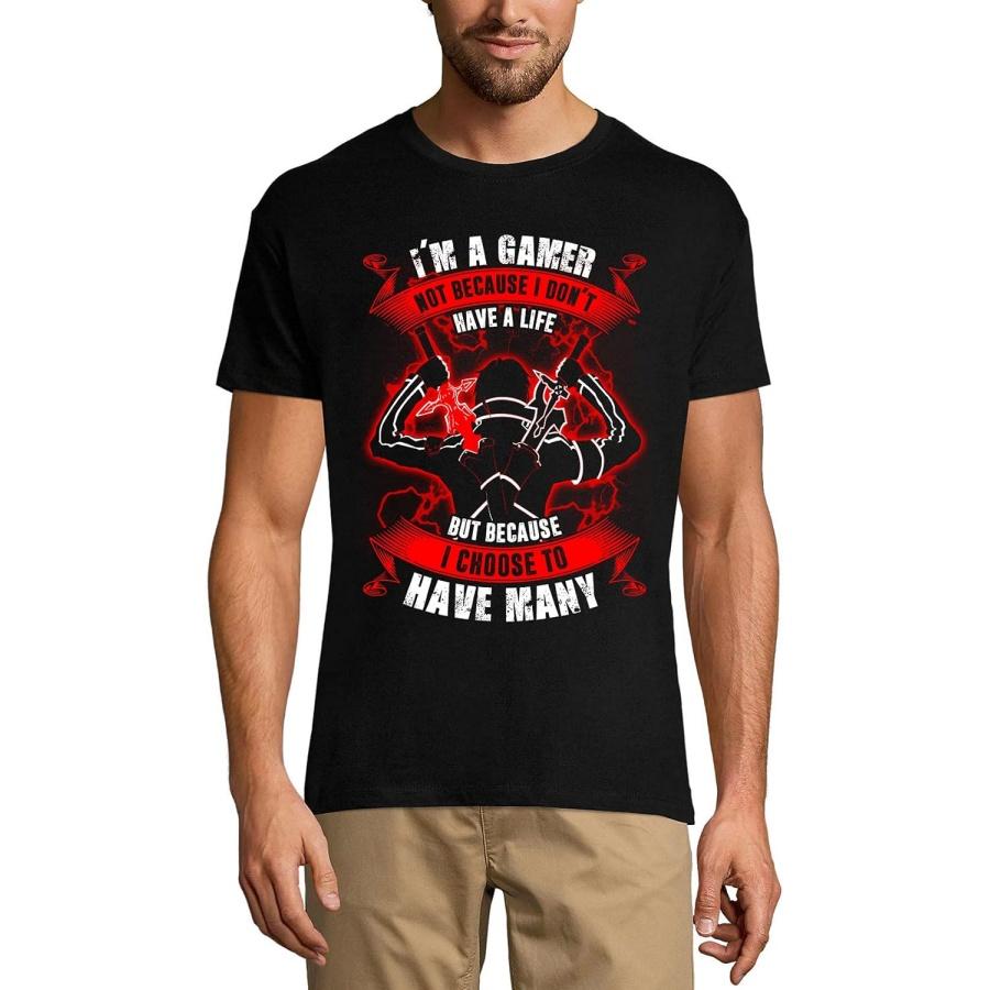 ULTRABASIC Men s T-Shirt I m Gamer Not Because I Don t Have a Life - Gaming Short Sleeve Tee Shirt (XX-Large, Black) XXXXXL разноцветный