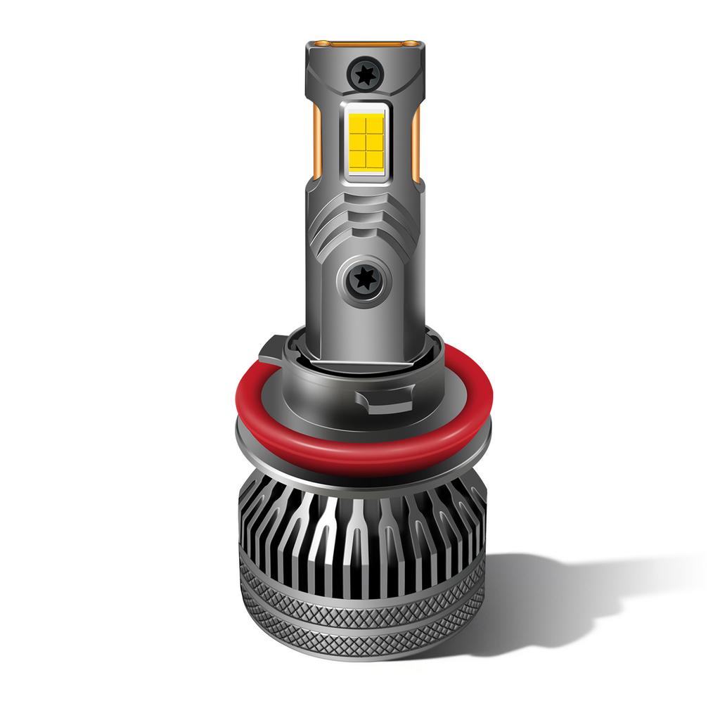 4300K Warm Yellow Led Headlight 70W High Power Double Copper Tube Car Led Headlight 12V24VH7H1H4