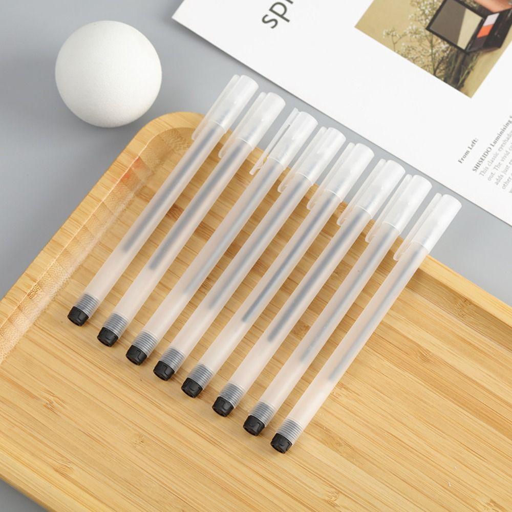 10Pcs Needle Tip Gel Ink Pen Matte Student Gel Pen Durable Exam Pen Study Note Taking