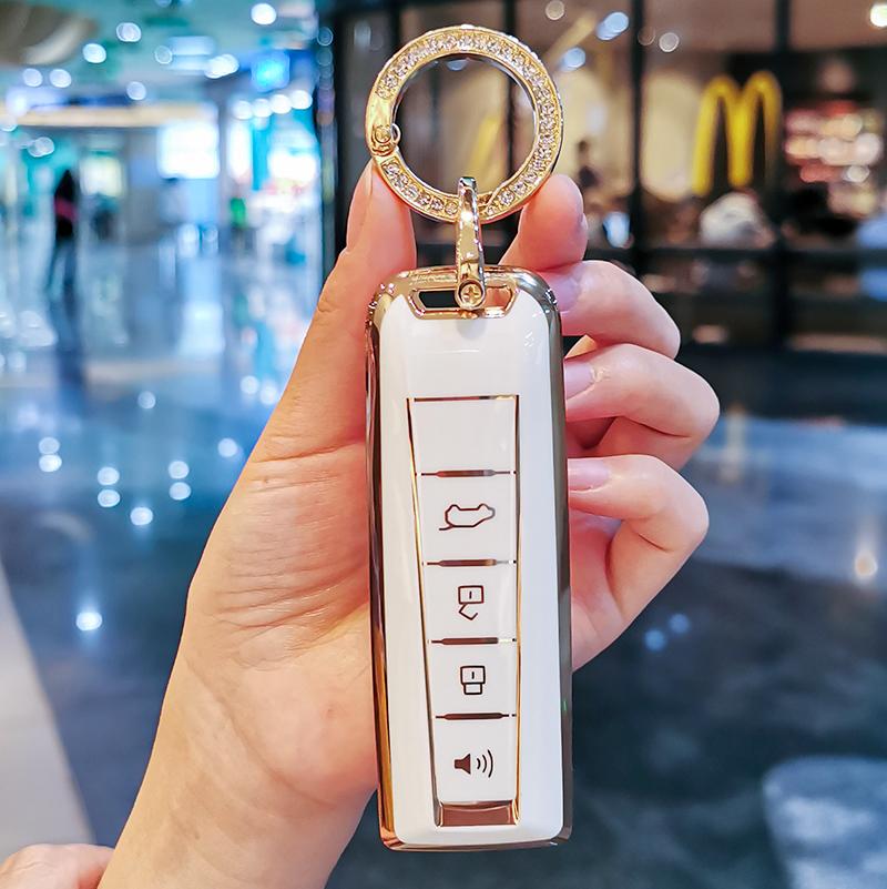 New TPU Car Key Case Cover Protect Shell Bag For Great Wall GWM WEY Coffee01 Coffee02 WEY-X WEY-S WEY-GT VV7 GT Auto Accessories