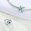 Copper Sea Star Marine Organisms Beads Original Pendants Bracelet Charm Jewelry Party Diy Trendy Gifts