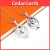 The Vampire Diaries Red Rhinestone Decoration Openable Alloy Necklace For Fans And Alternative Fashion