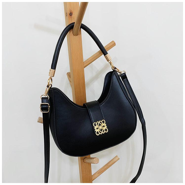 2023 New Fashion Shoulder Bag Casual Crossbody Bag Simple Chic Handbag Street Style Trendy Crescent Bag