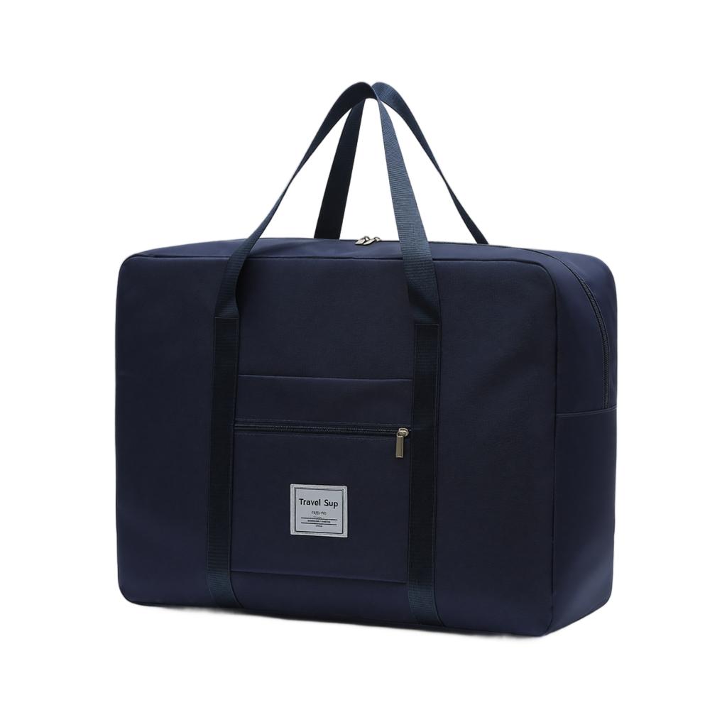 Oxford Fabric Large Capacity Zipper Storage Bag Portable Handheld Travel Organizer with Front Pocket and Double Handles for Easy Carrying