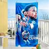 Steph Curry S Dynamic Pose Beach Towel Soft Durable Quick-Dry Comfortable Lightweight Suitable for Swimming, Gym, Camping, Yoga Vacation