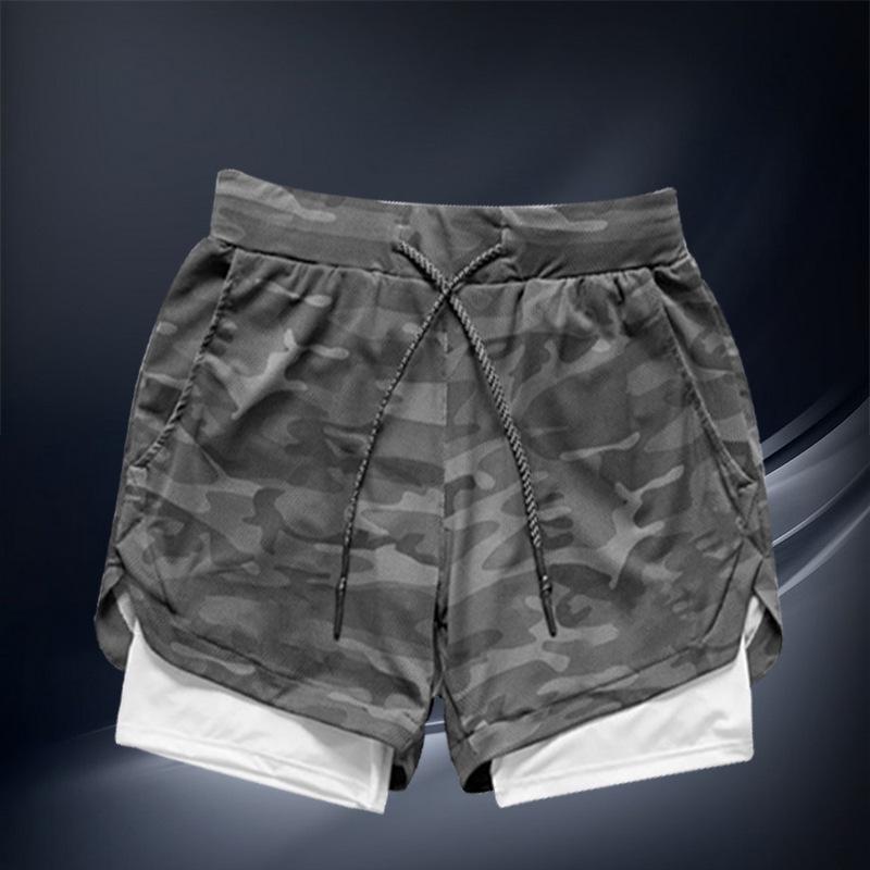 Pánská rychleschnoucí sportovní souprava: Venkovní běžecké fitness kalhoty a bezrukávová vesta na letní basketbalový trénink