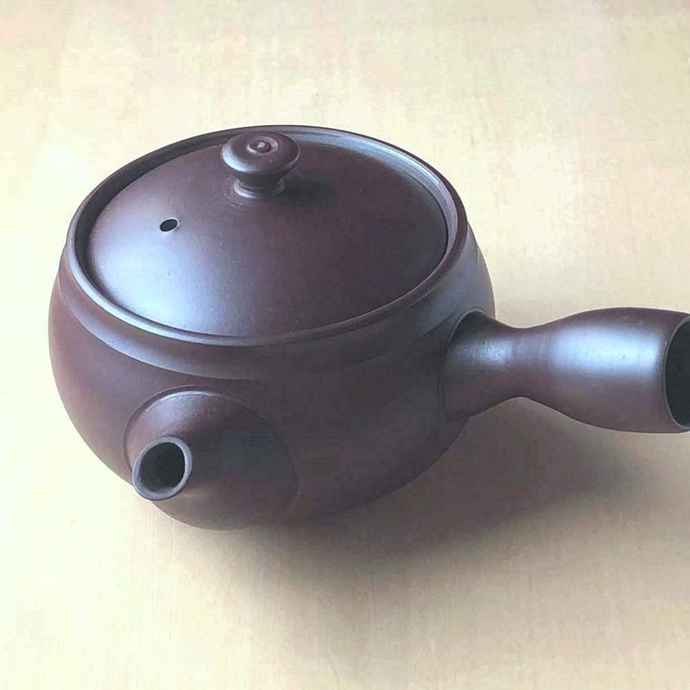 Yokkaichi Banko Ware Teapot e499 Purple Clay 360ml Made in Japan