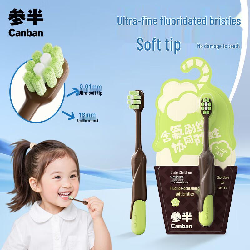 Canban Children's Cute Soft Bristle Toothbrush 5-Pack