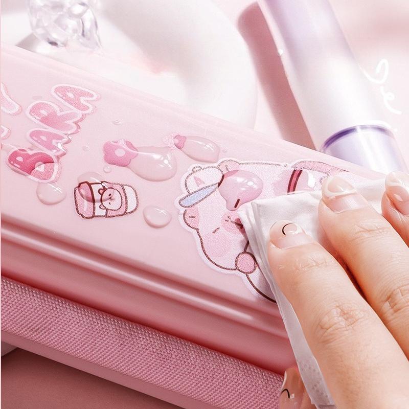 Cartoon-Federmäppchen für Kinder Stressabbau-Federmäppchen für Grundschüler Große Kapazität für Erstklässlerinnen zur Erleichterung der Last