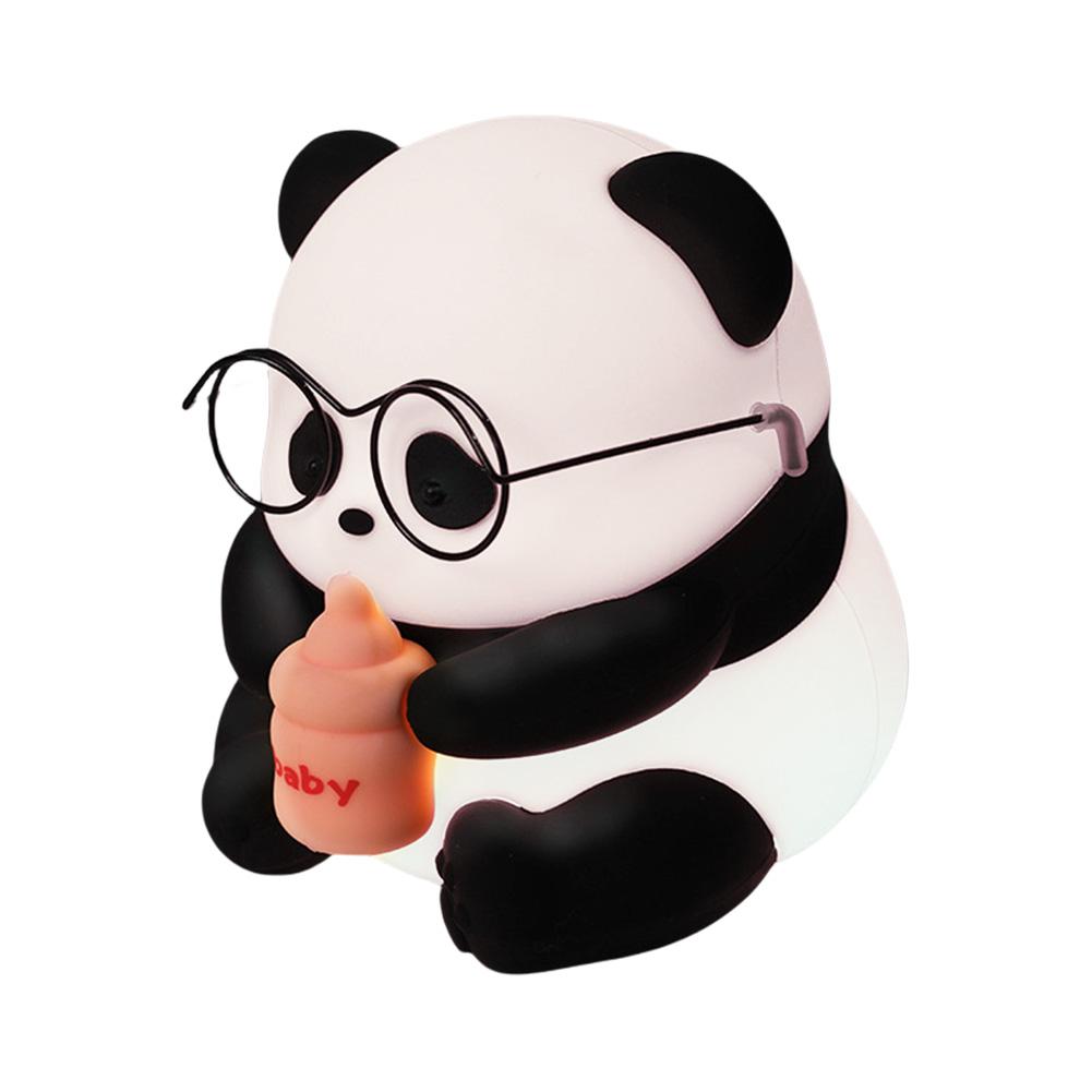 Panda LED Night Light 3 Level Dimmable Touch Bedroom  Decoration Bedside Table Cute Silicone Lamps Room Decor Lighting Lamps