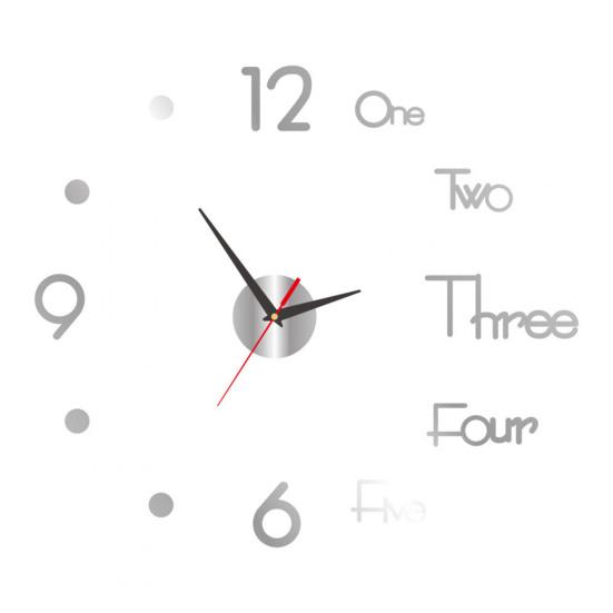 Yousheng Rahmenlose Acryl 3D Wanduhr Modern Geräuschlos DIY Heim Büro Schlafzimmer Wohnzimmer Innen Digital Analoge Uhr Dekoration