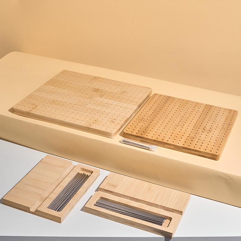 4 Inch Handcrafted Wooden Granny Square Knitting Kit Bamboo Crochet Supplies Blocking Board Crochet