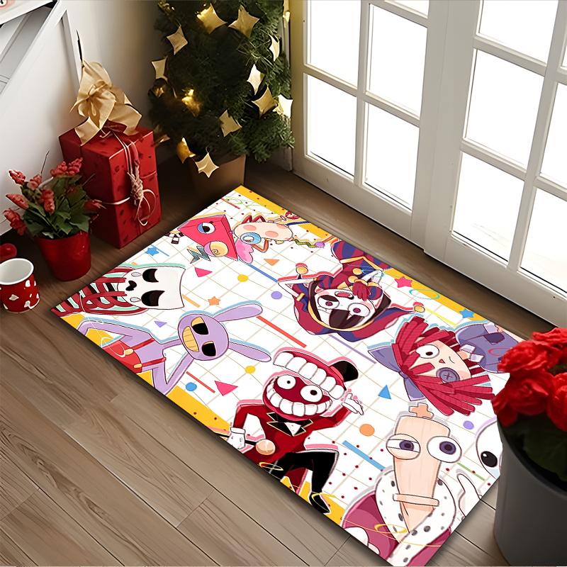 1pc The Amazing Digital Circus Printed Chair Rug for Home Office Use, Living Room Kitchen Game Room Area Carpet