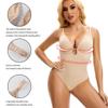 Body Intimo a Perizoma Modellante per Donne Taglie Forti, Scollo a V Profondo sulla Schiena, Controllo Pancia, Sollevamento Glutei