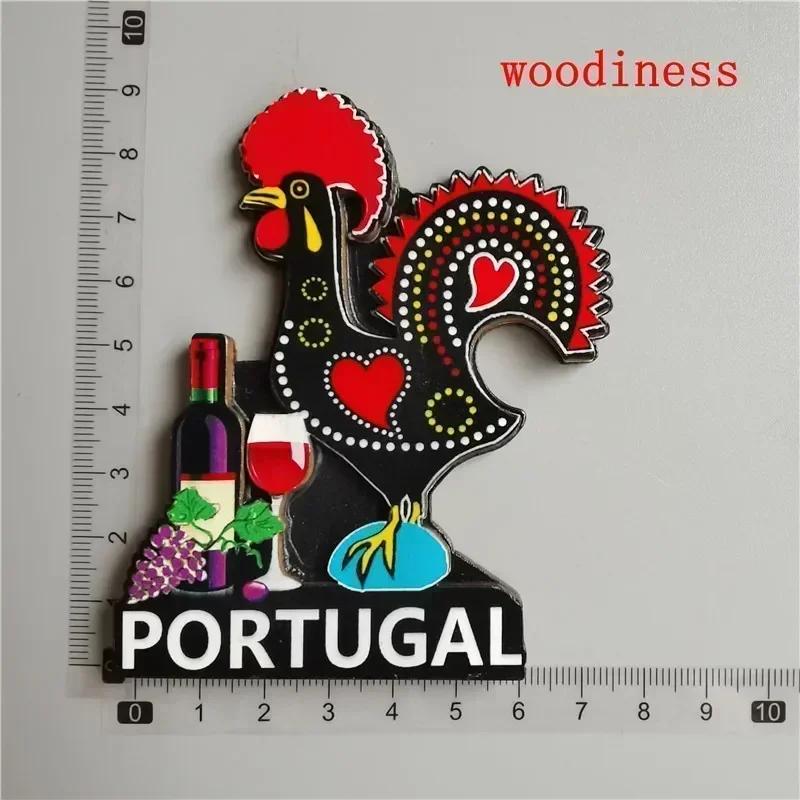 Portugal Fridge Magnets Tourist Souvenir Portuguese Cock Lisboa Tram Guitar Magnetic Refrigerator Sticker Collection Travel Gift
