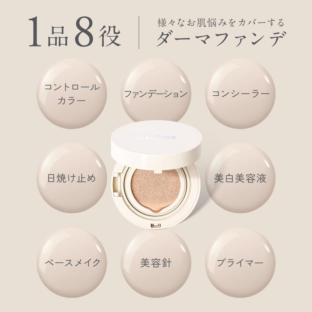 Coverage with Skim Lupo Cushion Foundation High Moisturizing Cushion Hard To Sensitive Inconspicuous CICA Niacinamide Moisturizing Cushion 1 Piece