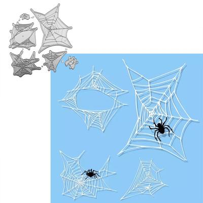 Halloween pavučina a pavoučí styly designu Kovová vyřezávací šablona pro kutily Scrapbooking Album Foto embossovací papír Card Craft Decor