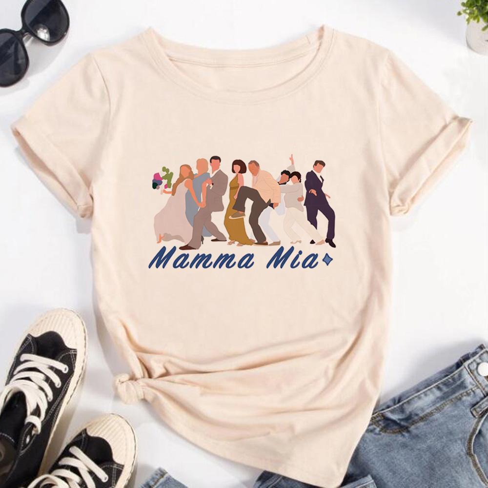 Mamma Mia t shirt Women streetwear graphic anime t shirt female harajuku y2k Japanese clothes