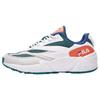 Comfortable Fabric Synthetic Leather Low Top Shoes Women Sneaker White Green T12W911106FWG
