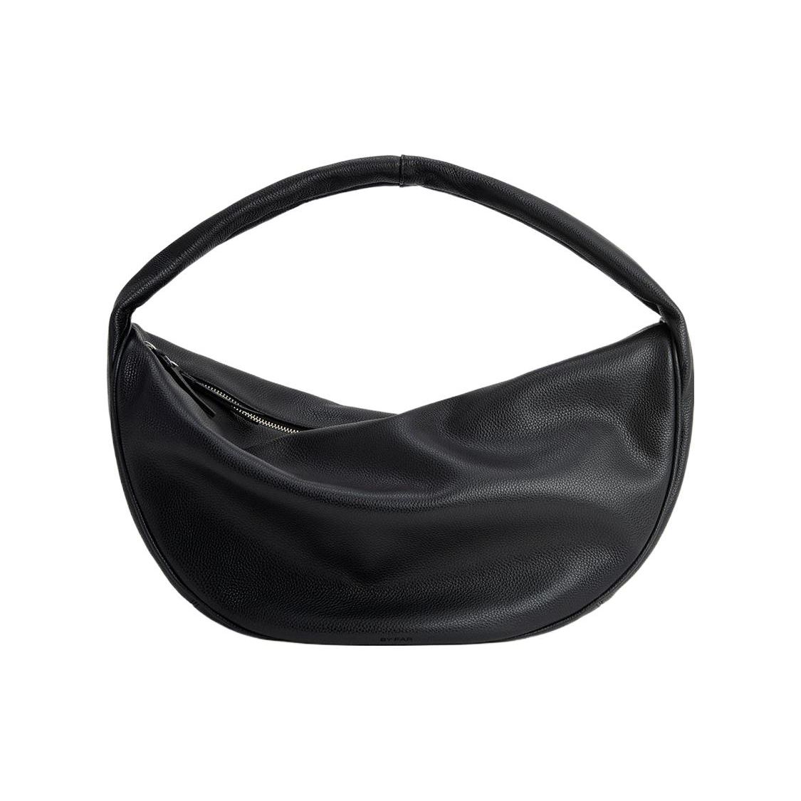 

By Far Maxi Cush Round Top Handle Pebbled Calfskin Tote Bag Women Handbags Black 23FWMXUTBLSGCLAR Basic Set (Bag+Dust Bag)