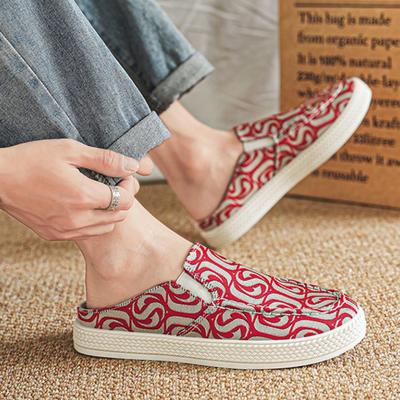 Shoes Summer Sandals Man Casual Canvas Slippers For Men Designer Luxury Cheap Korean Style Rubber Liquidation Elegant Eva Fun