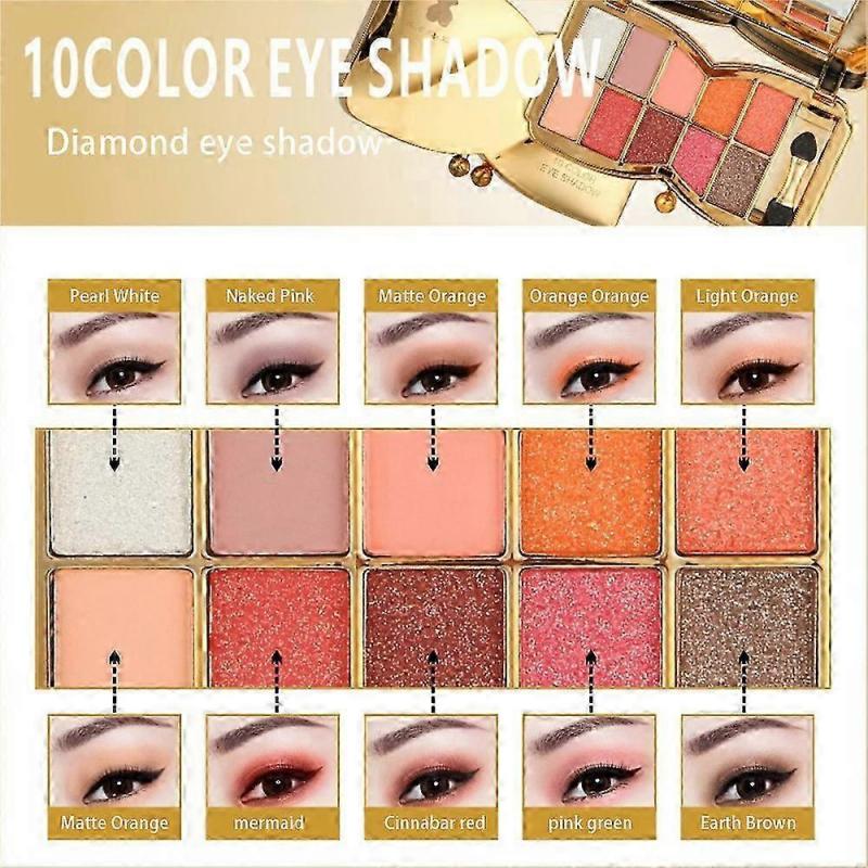 Glitter Shimmer Eyeshadow Palette Eye Shadow Diamond Makeup Kit