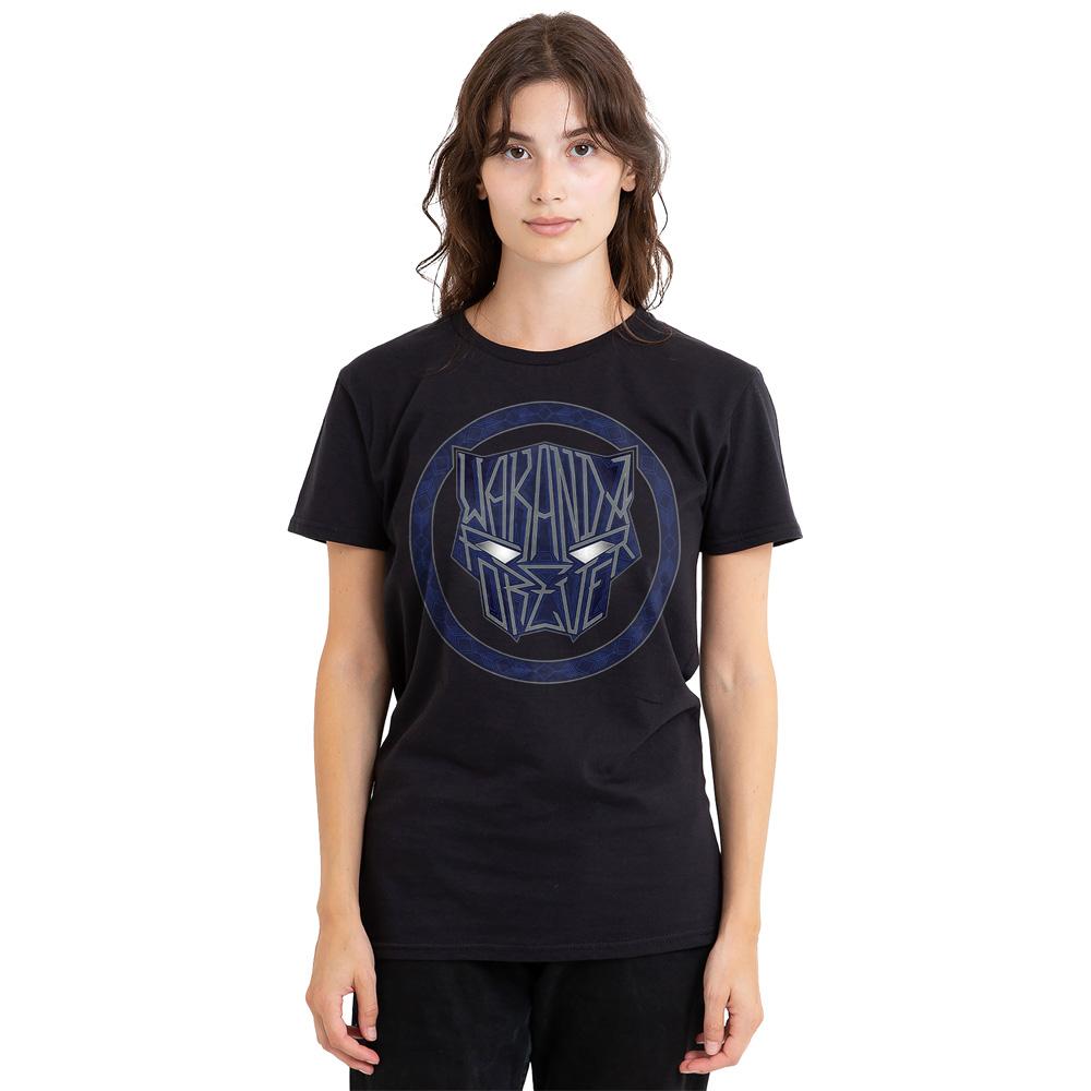 Black Panther: Wakanda Forever Unisex Adult Text T-Shirt
