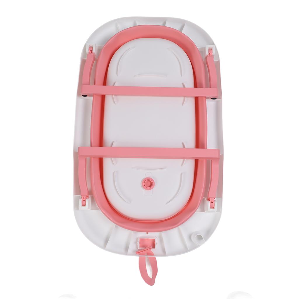 Collapsible Baby Bathtub Foldable Toddler Bath Cushioh Pad Lying Bathing Tub Home Use With Dinosaur Cushion T Shaped