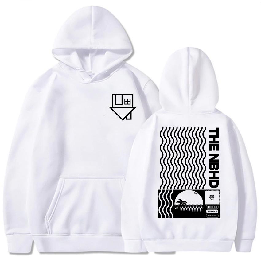 Album Wiped Out Printing Hoodies NBHD The Neighbourhood Band Sweatshirts LongSleeve Hooded Pullovers Women Men Clothes Sudaderas
