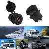 12/24V Car Power Socket Dual QC3.0 USB Ports Fast Charging Phone Charger Waterproof Socket For Motorcycle Boat