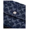 Coach Brook Flap 24 Printed Micro Logo Chain Shoulder Bag Women Shoulder Bag Blue CAT60-LHRHY