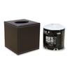 European Luxury Pu Leather Marble  Square Table Tissue Box Dispenser Storage Napkin Case   for Roll Paper
