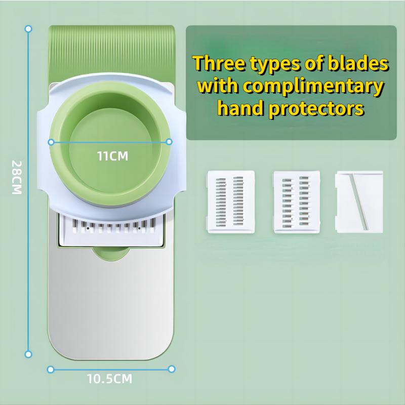 Fashion Household Multifunctional Kitchen Vegetable Cutter. Dicing and Shredding Stainless Steel Hand-guard Slicing Planer