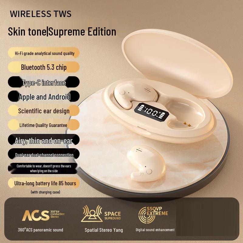 Premium Wireless Bluetooth In-ear Earbuds with Long Battery Life and Digital Display