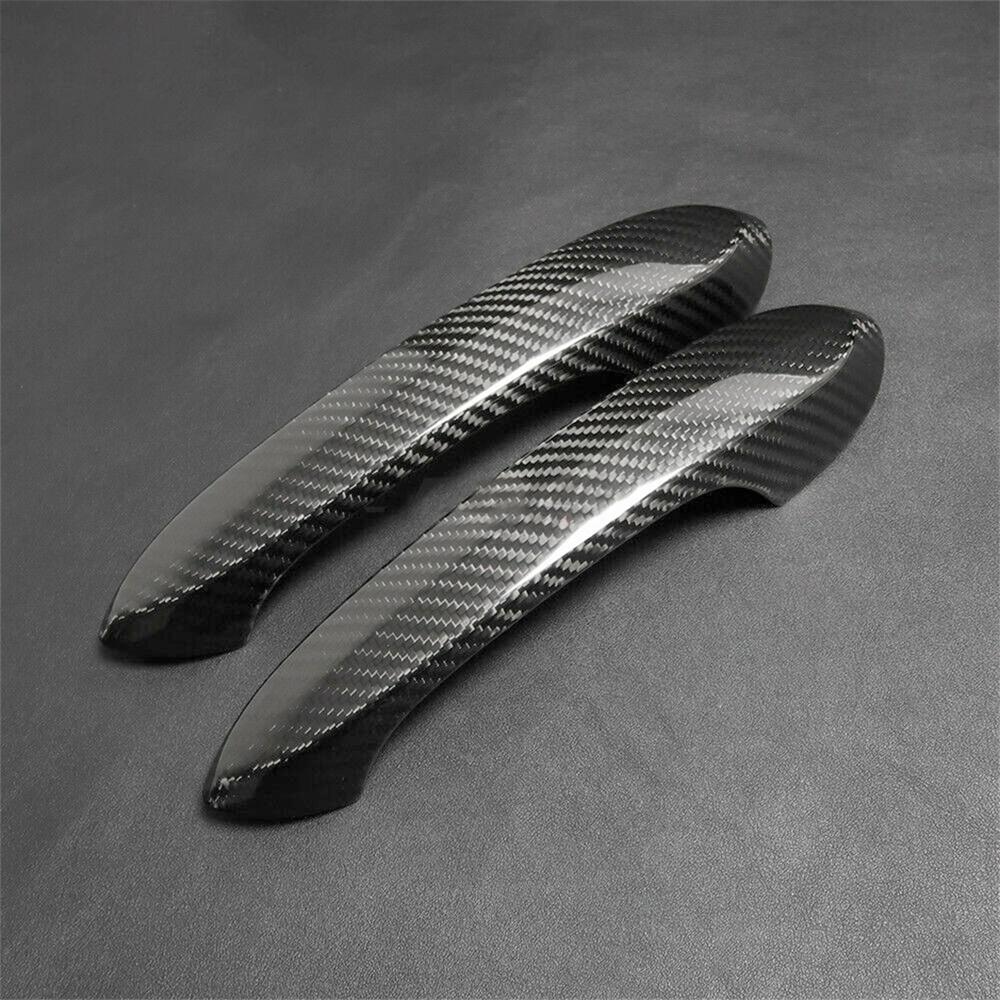1Pair Carbon Fiber Look Door Handle Cover Trim For Toyota Supra A90 2019-2024